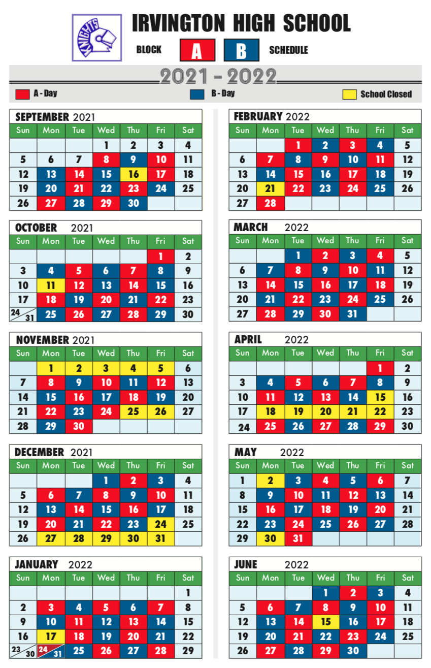 IHS A/B Schedule 2021-2022