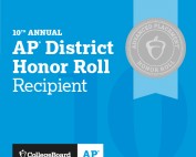 10th Annual AP District Awards Honor Roll Recipient - AP Collegeboard Logo