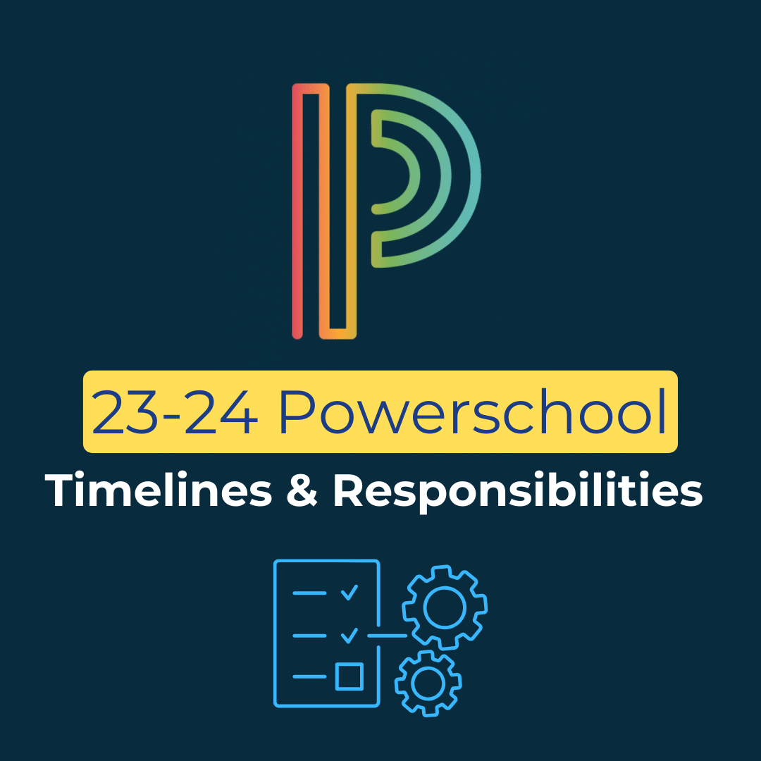 POWERSCHOOL TIMELINES / RESPONSIBILITIES